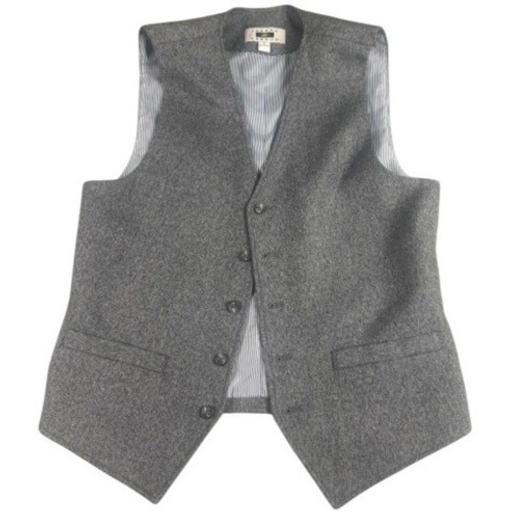 Joseph Abboud Vest Mens Small Grey Tailored Formal Waistcoat Pinstripe‎ Lined